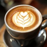 espresso beans and half-and-half for making breve coffee