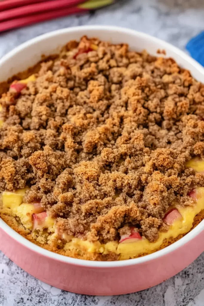 Buttery Crumb Topping for Rhubarb Coffee Cake