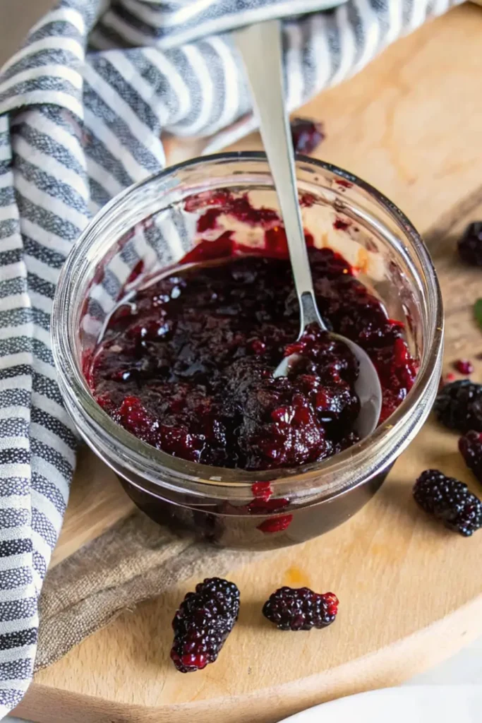 Fresh mulberries ready for a low sugar mulberry jam recipe